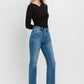 Classic high-rise straight jeans for women by Flying Monkey.