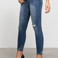 Women's fashion Insane Gene mid-rise ankle skinny jeans with a flattering fit.