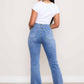 Vibrant M.i.U square pocket bootcut jeans
