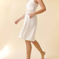 Bamboo Amy Knee Length Dress | whimsical white dress