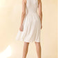 Bamboo Amy Knee Length Dress | whimsical white dress