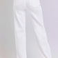 RISEN High Waist Straight Jeans in white, offering a flattering and timeless look.