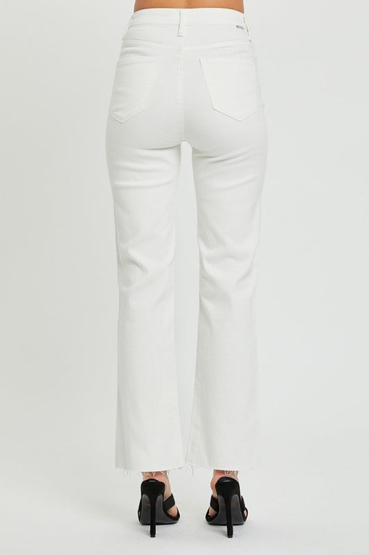 RISEN Jeans | High Rise Tummy Control Straight Leg