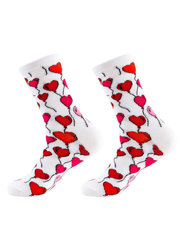 Heart Graphic Socks