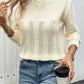 Trendy butter yellow sweater with cutouts, perfect for cool days