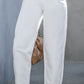 Women’s white high-waist jeans with a clean, crisp look.
