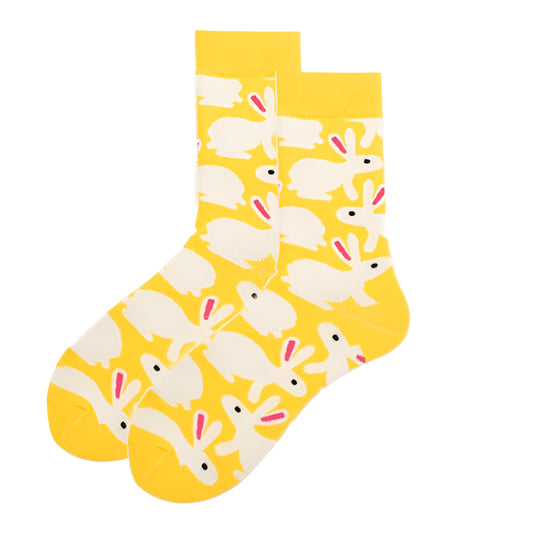 Yellow Bunny Socks